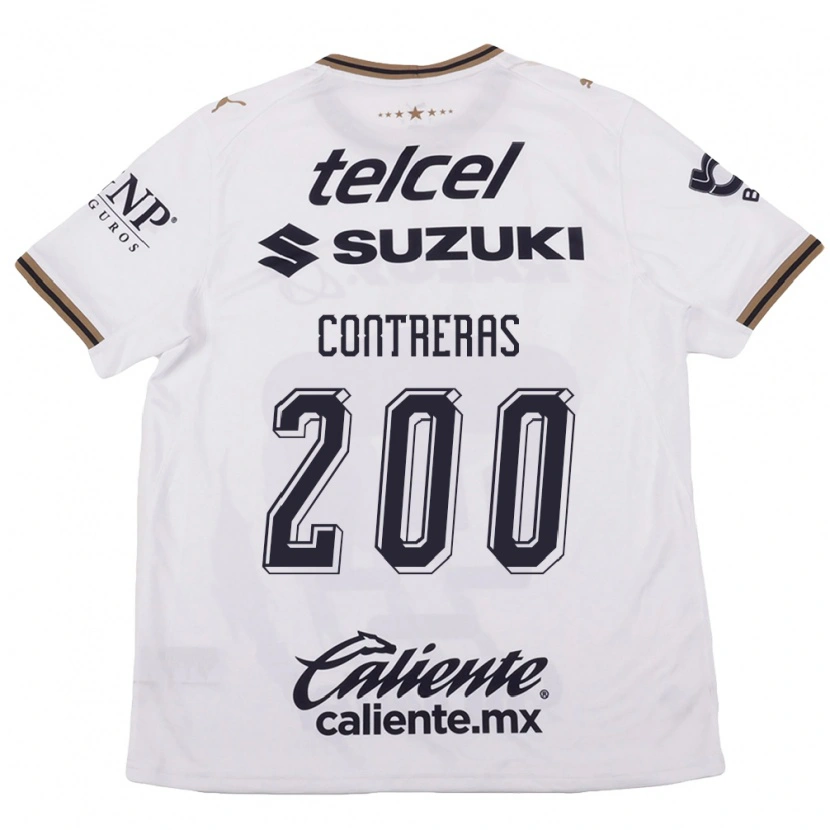 Danxen Barn Diego Contreras #200 Vit Svart Brun Bortatröja Matchtröjor 2026/27 Tröjor T-Tröja