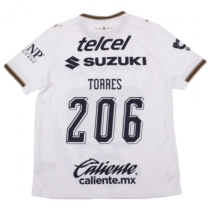 Danxen Barn Misael Torres #206 Vit Svart Brun Bortatröja Matchtröjor 2026/27 Tröjor T-Tröja