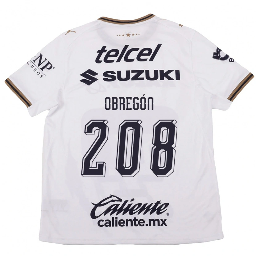 Danxen Barn Jaime Obregón #208 Vit Svart Brun Bortatröja Matchtröjor 2026/27 Tröjor T-Tröja