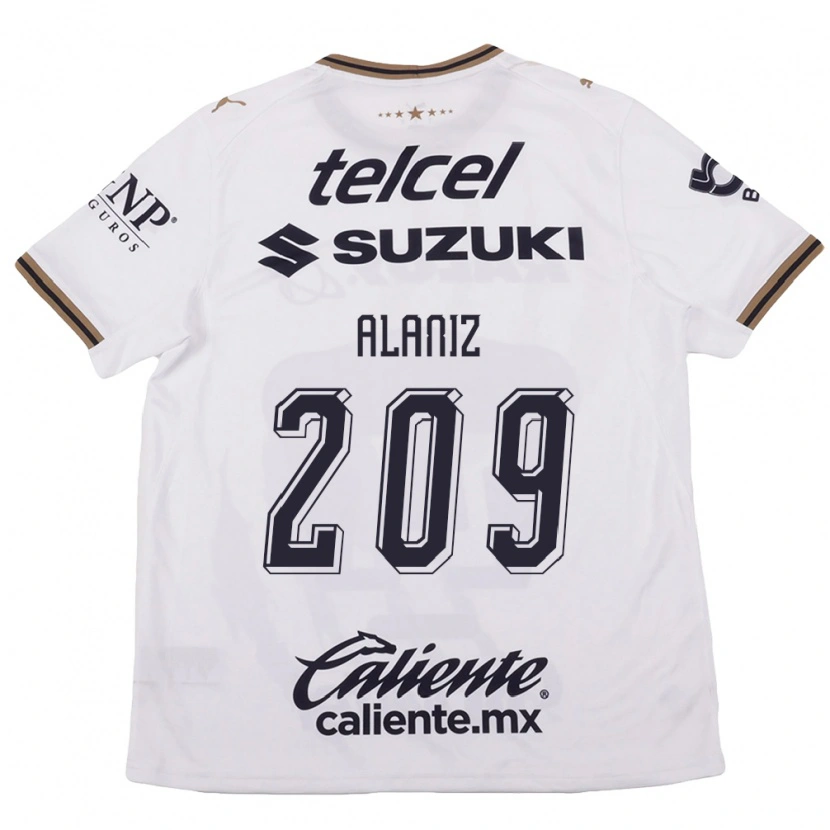 Danxen Barn Jorge Alaniz #209 Vit Svart Brun Bortatröja Matchtröjor 2026/27 Tröjor T-Tröja
