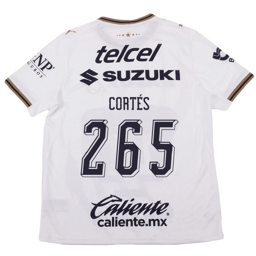 Danxen Barn Jhostyn Cortés #265 Vit Svart Brun Bortatröja Matchtröjor 2026/27 Tröjor T-Tröja