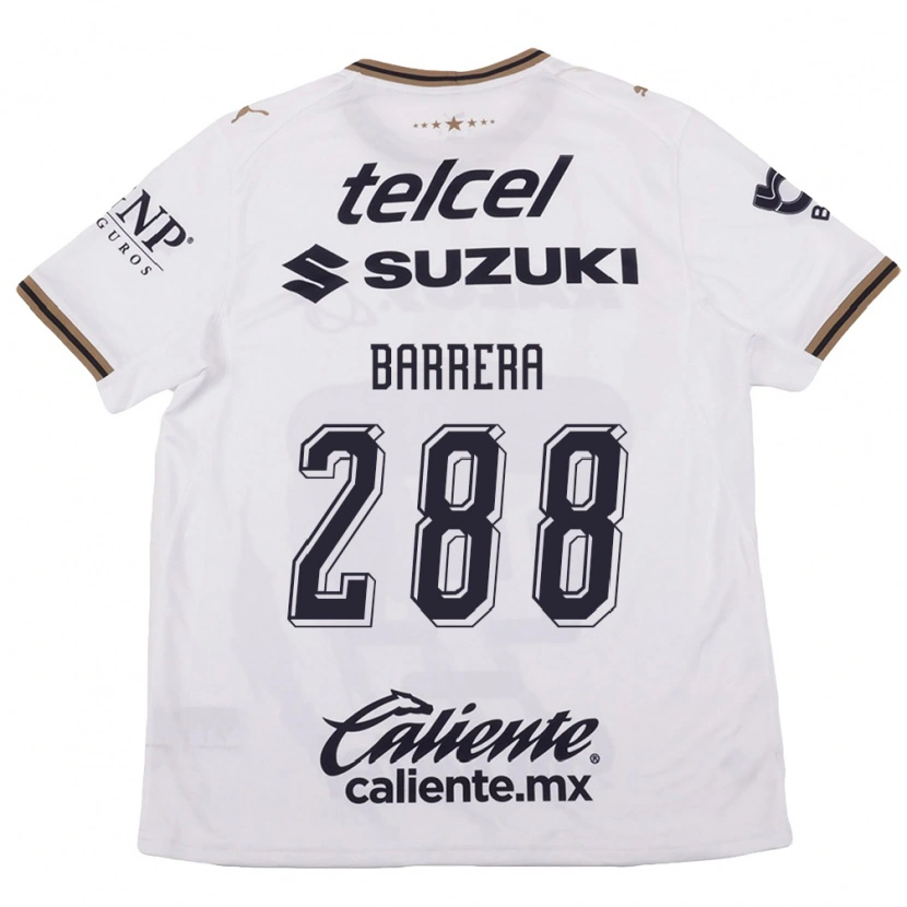 Danxen Barn Diego Barrera #288 Vit Svart Brun Bortatröja Matchtröjor 2026/27 Tröjor T-Tröja