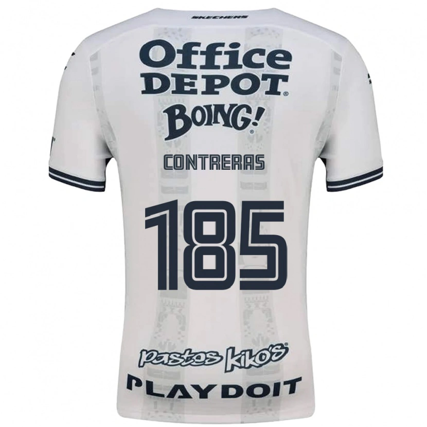 Danxen Barn Ari Contreras #185 Röd Vit Svart Bortatröja Matchtröjor 2026/27 Tröjor T-Tröja