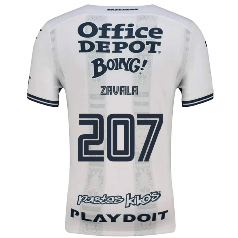 Danxen Barn Ian Zavala #207 Röd Vit Svart Bortatröja Matchtröjor 2026/27 Tröjor T-Tröja