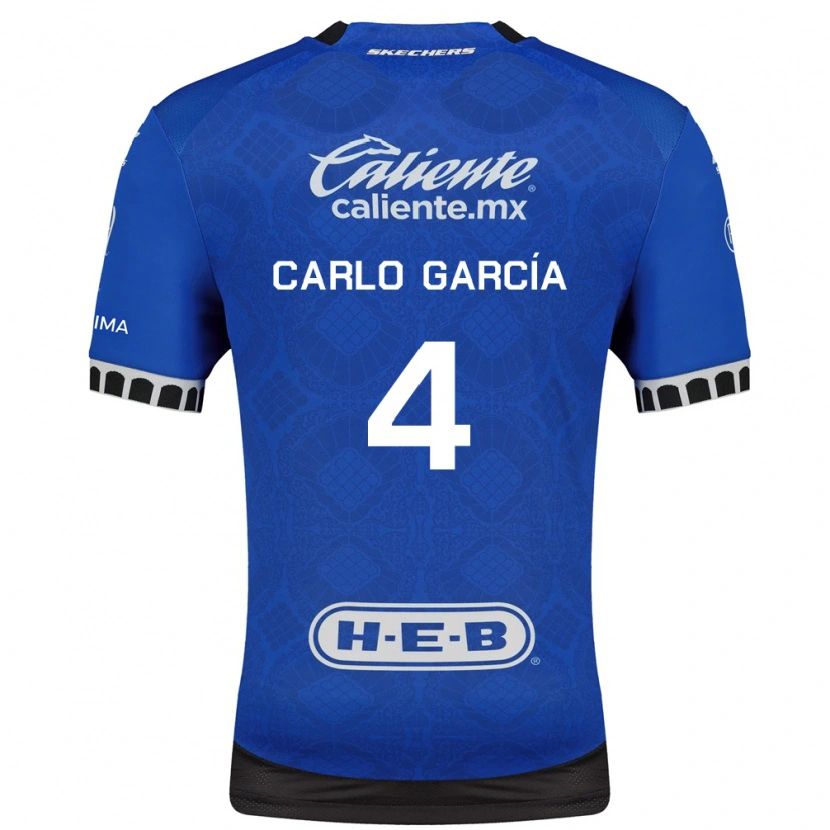 Danxen Barn Carlo García #4 Kungligt Blå Vit Svart Bortatröja Matchtröjor 2026/27 Tröjor T-Tröja