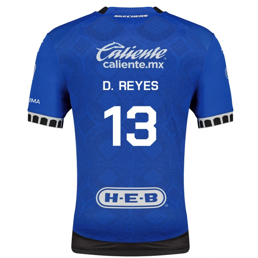 Danxen Barn Diego Reyes #13 Kungligt Blå Vit Svart Bortatröja Matchtröjor 2026/27 Tröjor T-Tröja