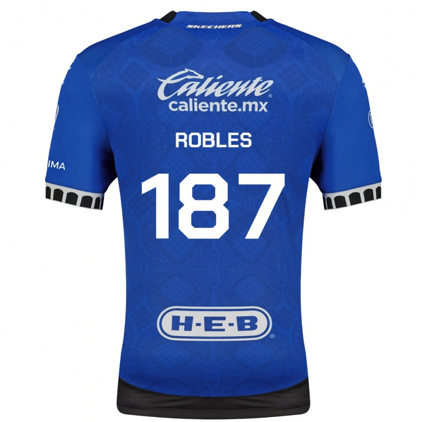 Danxen Barn Claudio Robles #187 Kungligt Blå Vit Svart Bortatröja Matchtröjor 2026/27 Tröjor T-Tröja