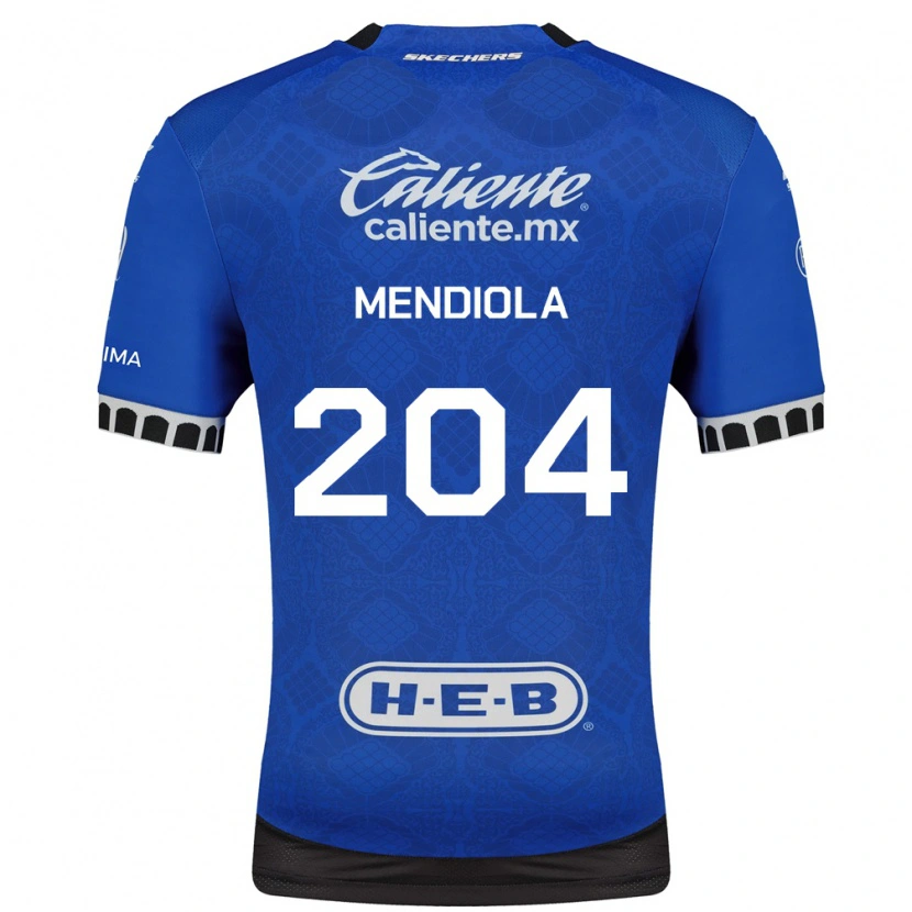 Danxen Barn Carlos Mendiola #204 Kungligt Blå Vit Svart Bortatröja Matchtröjor 2026/27 Tröjor T-Tröja
