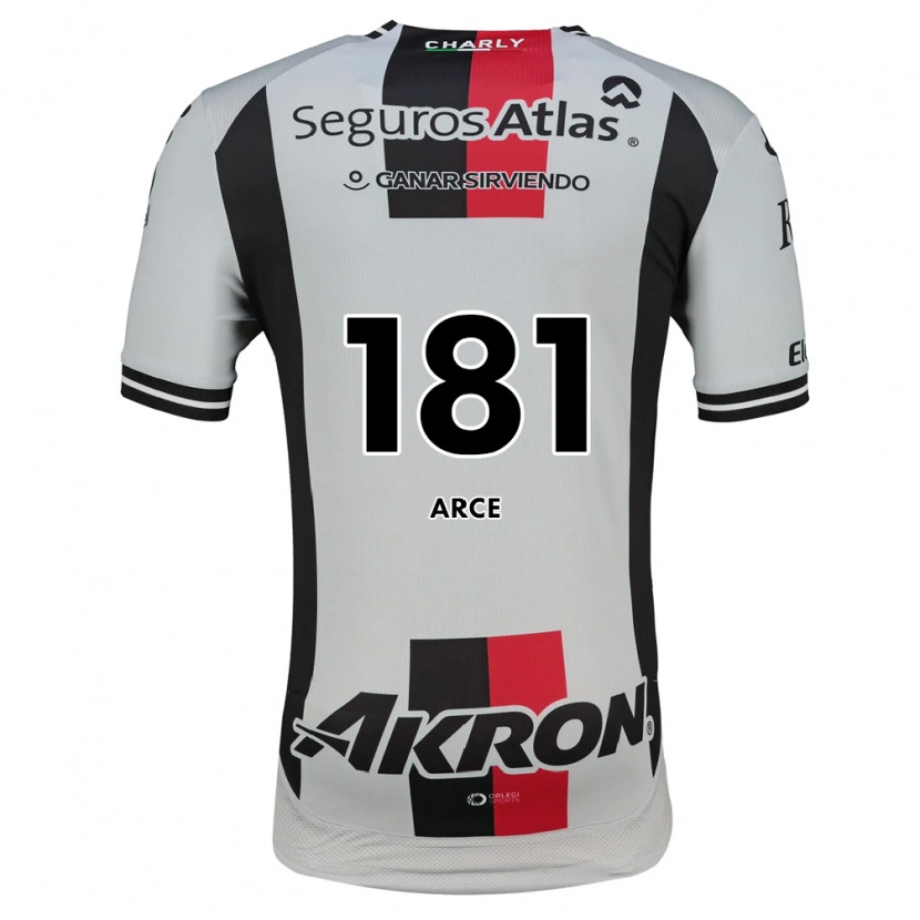 Danxen Barn Edson Arce #181 Vit Röd Svart Bortatröja Matchtröjor 2026/27 Tröjor T-Tröja