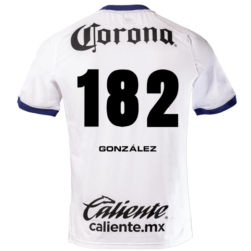 Danxen Barn Enrique González #182 Vit Blå Svart Bortatröja Matchtröjor 2026/27 Tröjor T-Tröja