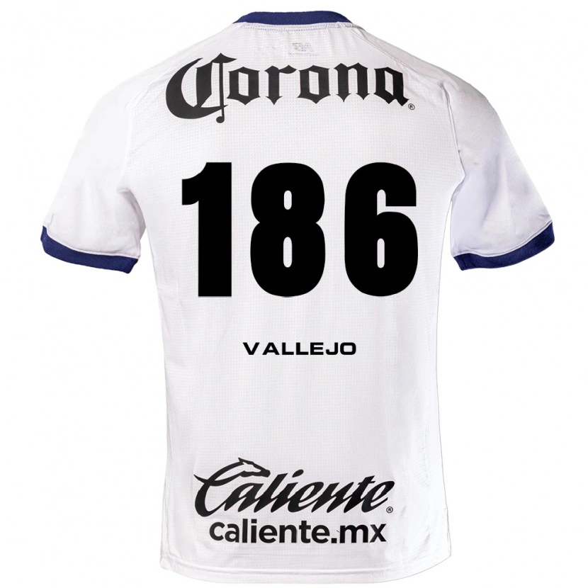 Danxen Barn Saúl Vallejo #186 Vit Blå Svart Bortatröja Matchtröjor 2026/27 Tröjor T-Tröja