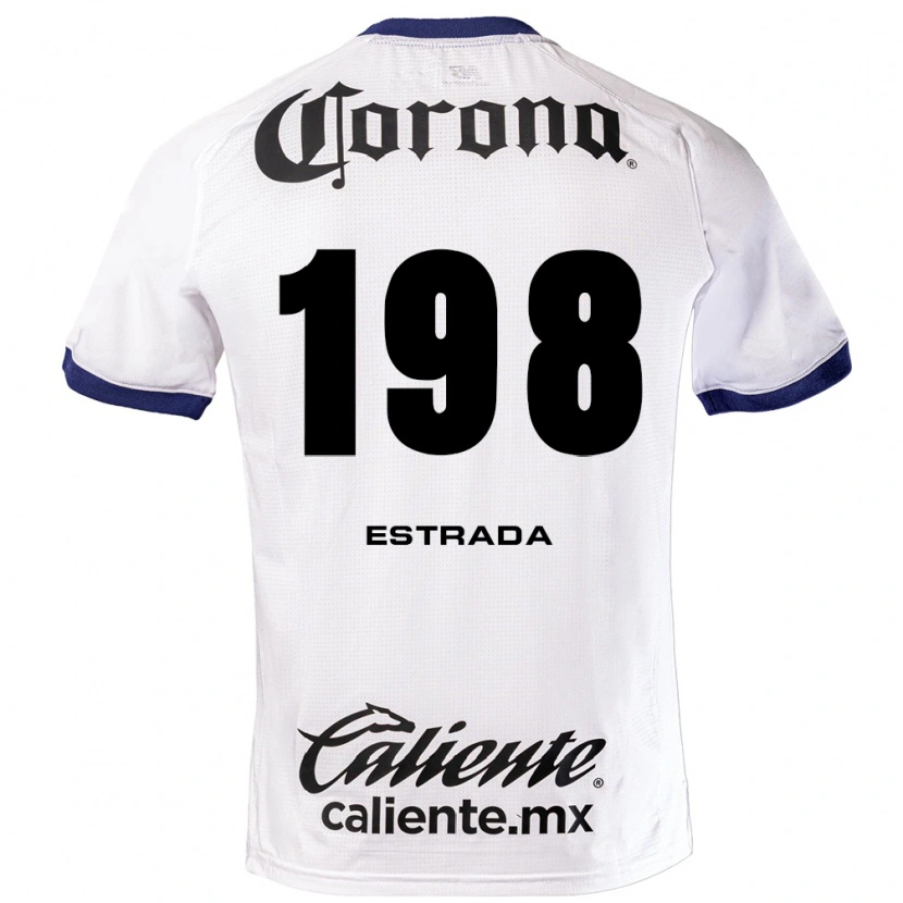 Danxen Barn José Estrada #198 Vit Blå Svart Bortatröja Matchtröjor 2026/27 Tröjor T-Tröja