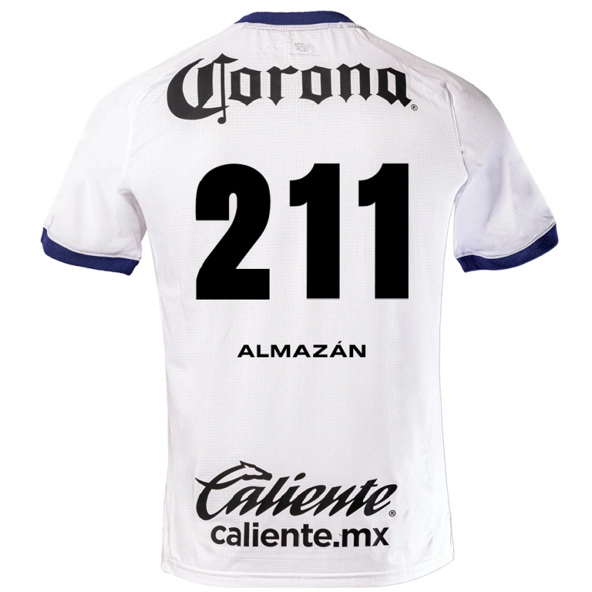 Danxen Barn Fernando Almazán #211 Vit Blå Svart Bortatröja Matchtröjor 2026/27 Tröjor T-Tröja
