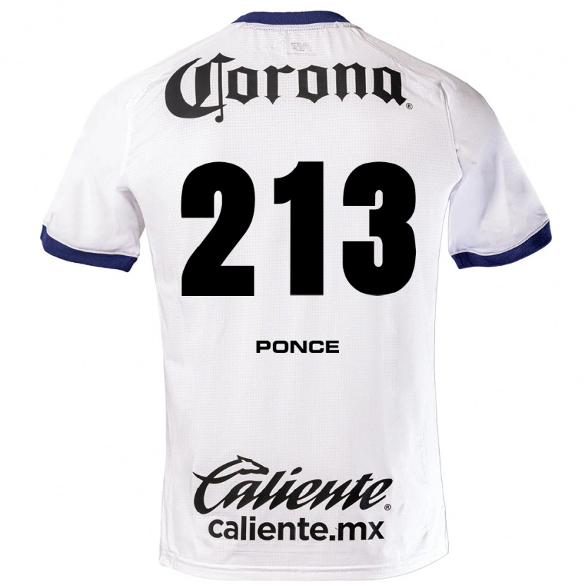 Danxen Barn Santiago Ponce #213 Vit Blå Svart Bortatröja Matchtröjor 2026/27 Tröjor T-Tröja