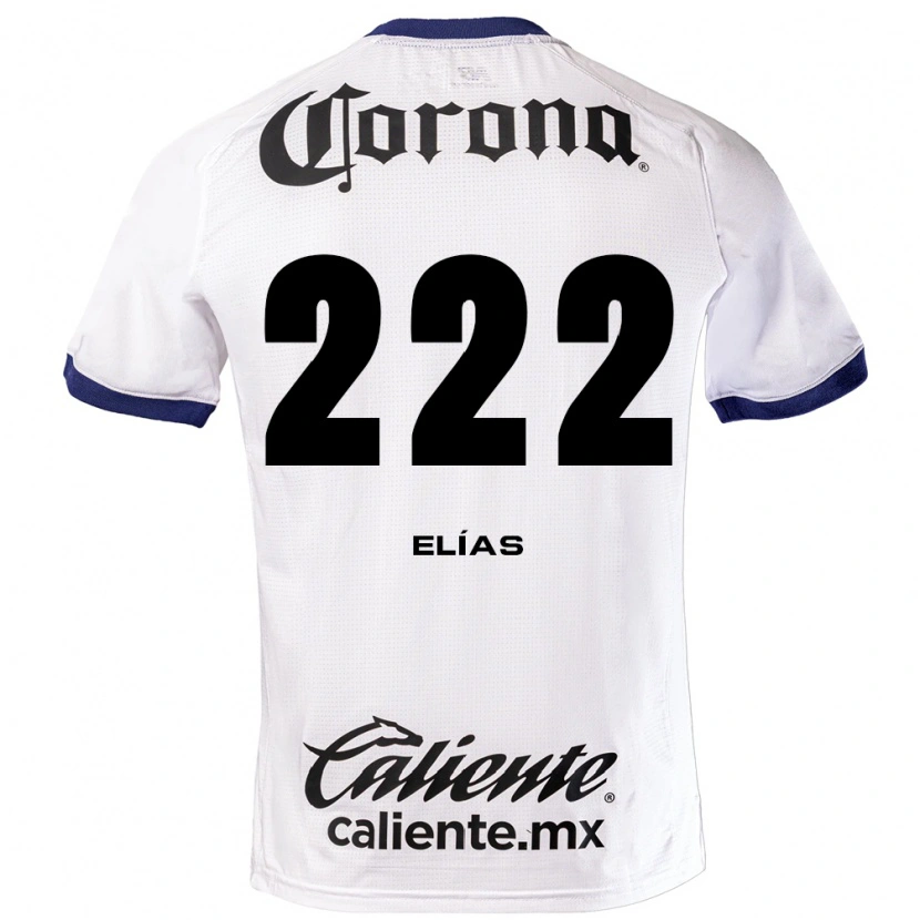 Danxen Barn Carlos Elías #222 Vit Blå Svart Bortatröja Matchtröjor 2026/27 Tröjor T-Tröja
