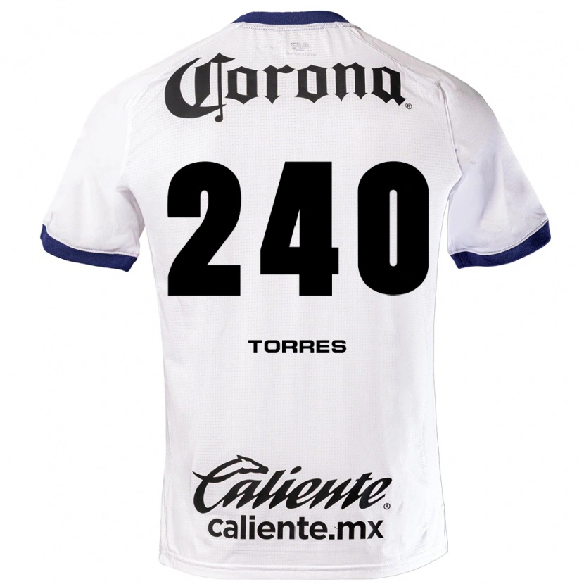 Danxen Barn Santiago Torres #240 Vit Blå Svart Bortatröja Matchtröjor 2026/27 Tröjor T-Tröja