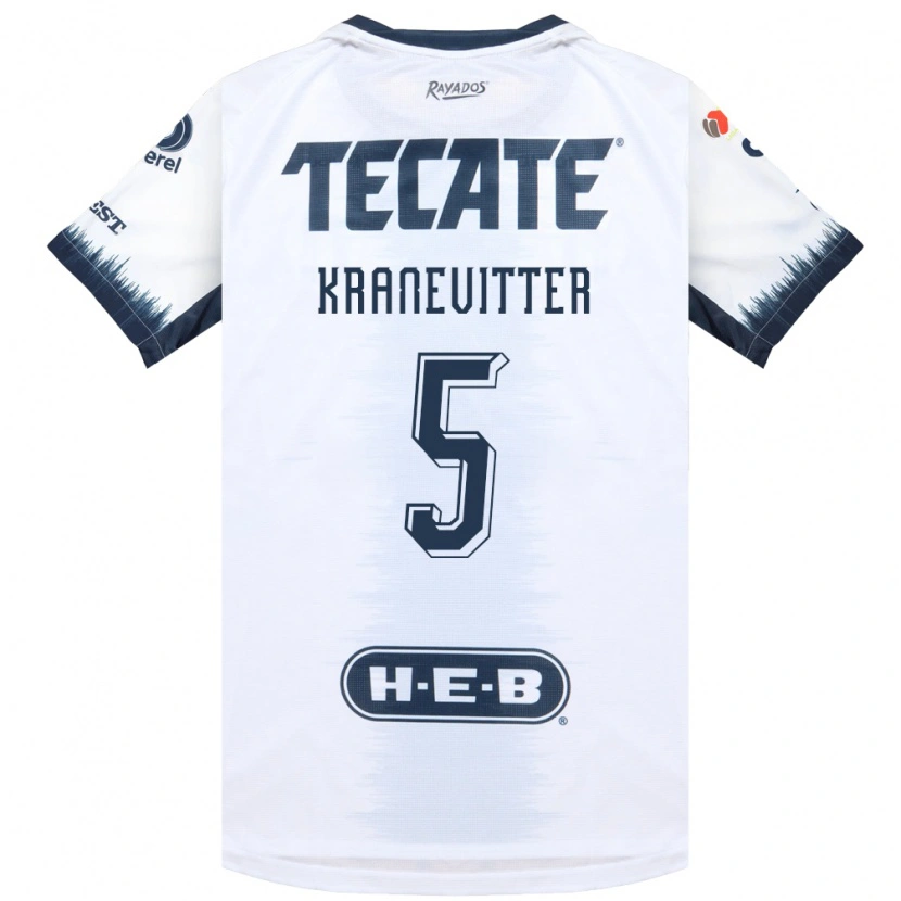 Danxen Barn Matias Kranevitter #5 Vit Bläckblå Röd Bortatröja Matchtröjor 2026/27 Tröjor T-Tröja