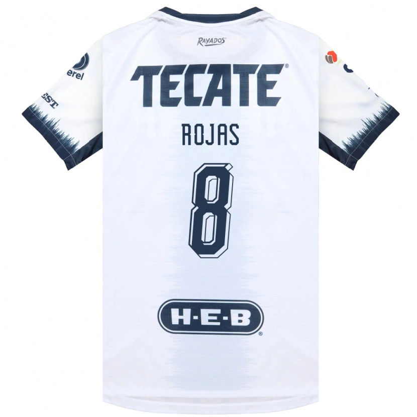 Danxen Barn Joao Rojas #8 Vit Bläckblå Röd Bortatröja Matchtröjor 2026/27 Tröjor T-Tröja