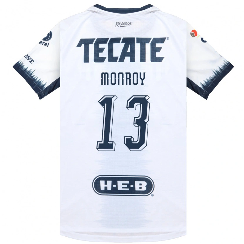 Danxen Barn Paola Monroy #13 Vit Bläckblå Röd Bortatröja Matchtröjor 2026/27 Tröjor T-Tröja