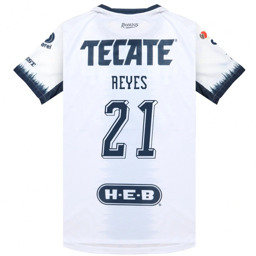 Danxen Barn Luis Reyes #21 Vit Bläckblå Röd Bortatröja Matchtröjor 2026/27 Tröjor T-Tröja