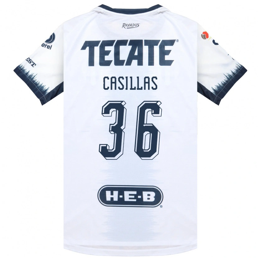 Danxen Barn Javier Casillas #36 Vit Bläckblå Röd Bortatröja Matchtröjor 2026/27 Tröjor T-Tröja