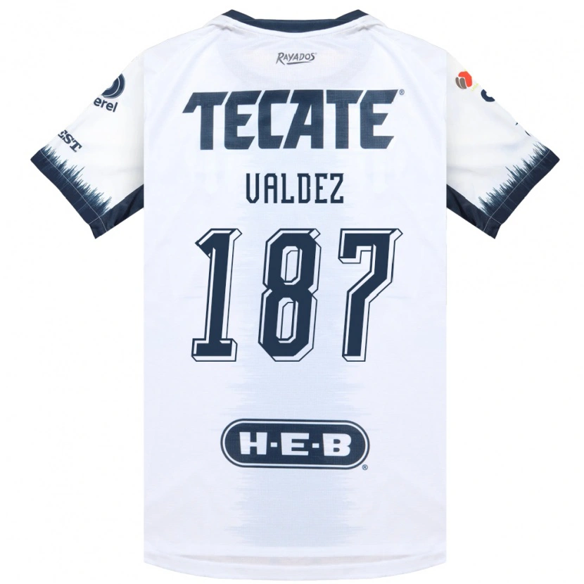 Danxen Barn Érick Valdez #187 Vit Bläckblå Röd Bortatröja Matchtröjor 2026/27 Tröjor T-Tröja
