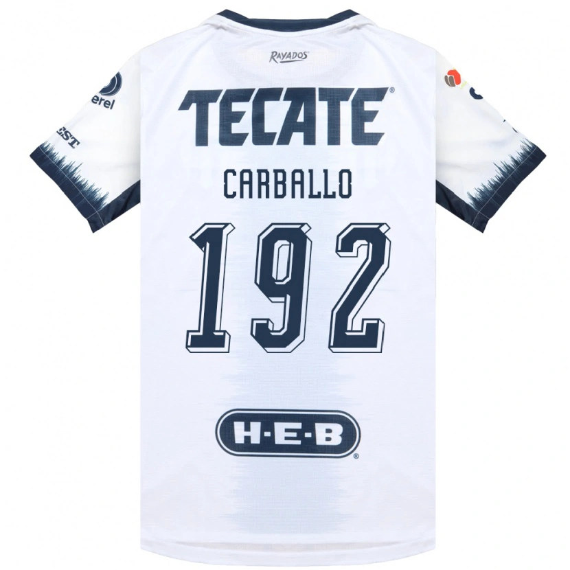 Danxen Barn Erick Carballo #192 Vit Bläckblå Röd Bortatröja Matchtröjor 2026/27 Tröjor T-Tröja