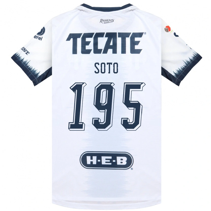 Danxen Barn Óscar Soto #195 Vit Bläckblå Röd Bortatröja Matchtröjor 2026/27 Tröjor T-Tröja
