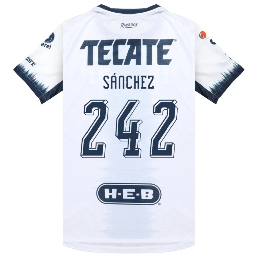 Danxen Barn Jorge Sánchez #242 Vit Bläckblå Röd Bortatröja Matchtröjor 2026/27 Tröjor T-Tröja