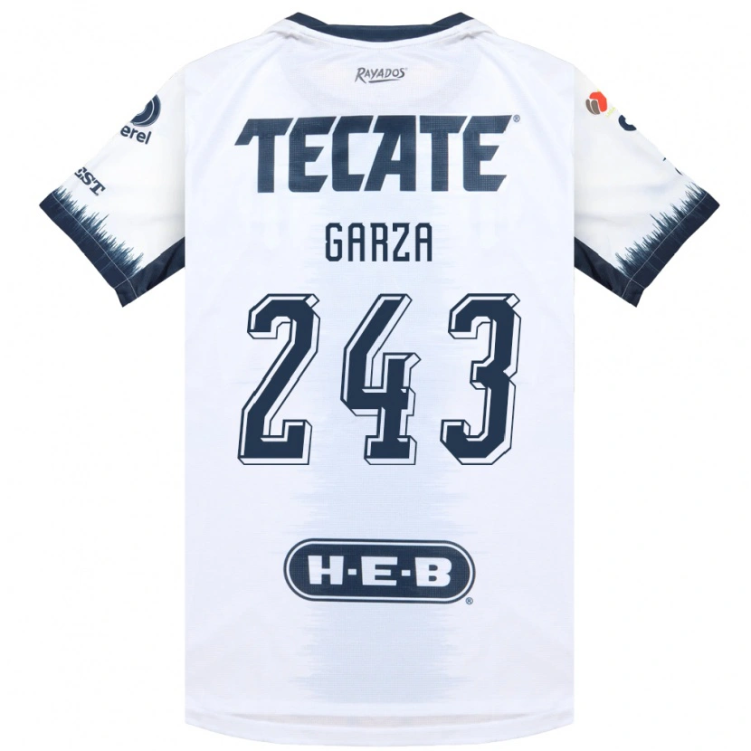 Danxen Barn Juan Garza #243 Vit Bläckblå Röd Bortatröja Matchtröjor 2026/27 Tröjor T-Tröja