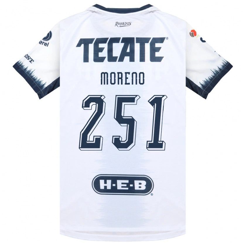 Danxen Barn Josué Moreno #251 Vit Bläckblå Röd Bortatröja Matchtröjor 2026/27 Tröjor T-Tröja