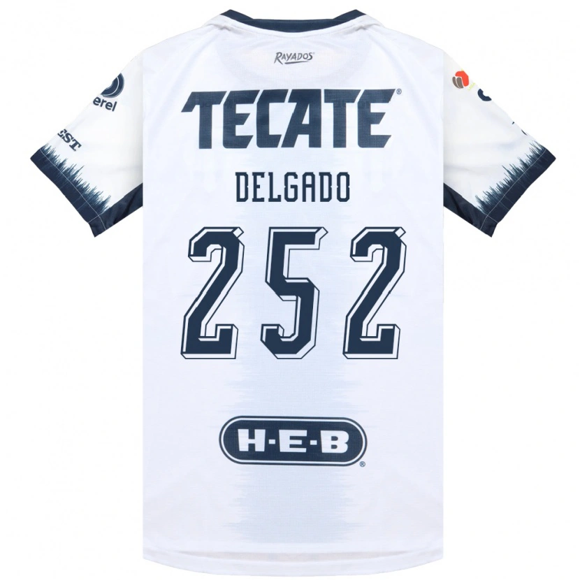 Danxen Barn Jorge Delgado #252 Vit Bläckblå Röd Bortatröja Matchtröjor 2026/27 Tröjor T-Tröja