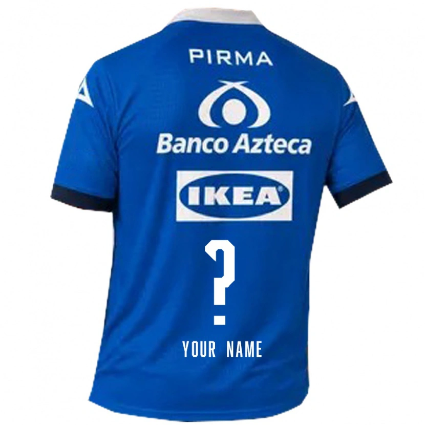 Danxen Barn Ditt Namn #0 Blå Vit Bortatröja Matchtröjor 2026/27 Tröjor T-Tröja