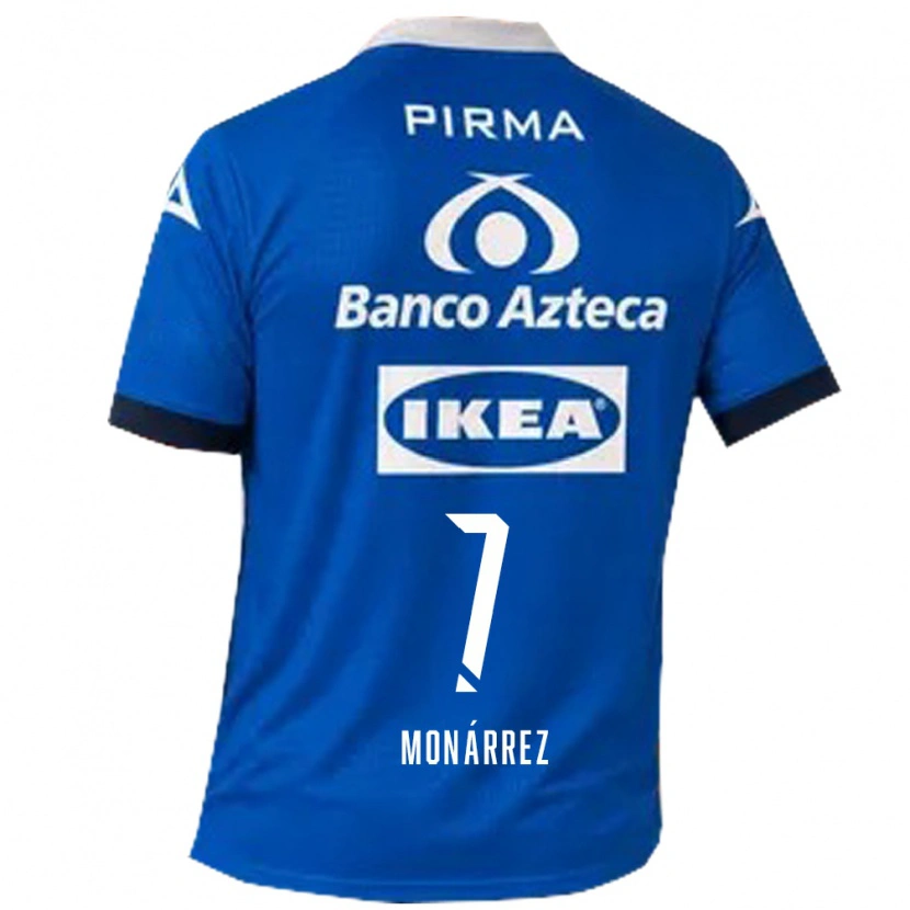 Danxen Barn Fernando Monárrez #7 Blå Vit Bortatröja Matchtröjor 2026/27 Tröjor T-Tröja