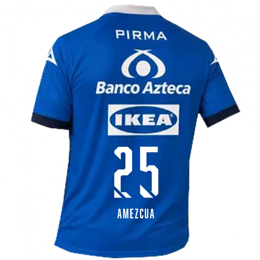 Danxen Barn Mariana Amezcua #25 Blå Vit Bortatröja Matchtröjor 2026/27 Tröjor T-Tröja