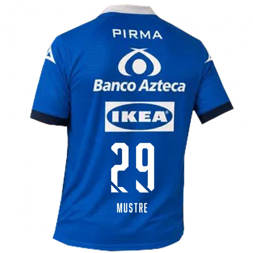 Danxen Barn Eduardo Mustre #29 Blå Vit Bortatröja Matchtröjor 2026/27 Tröjor T-Tröja