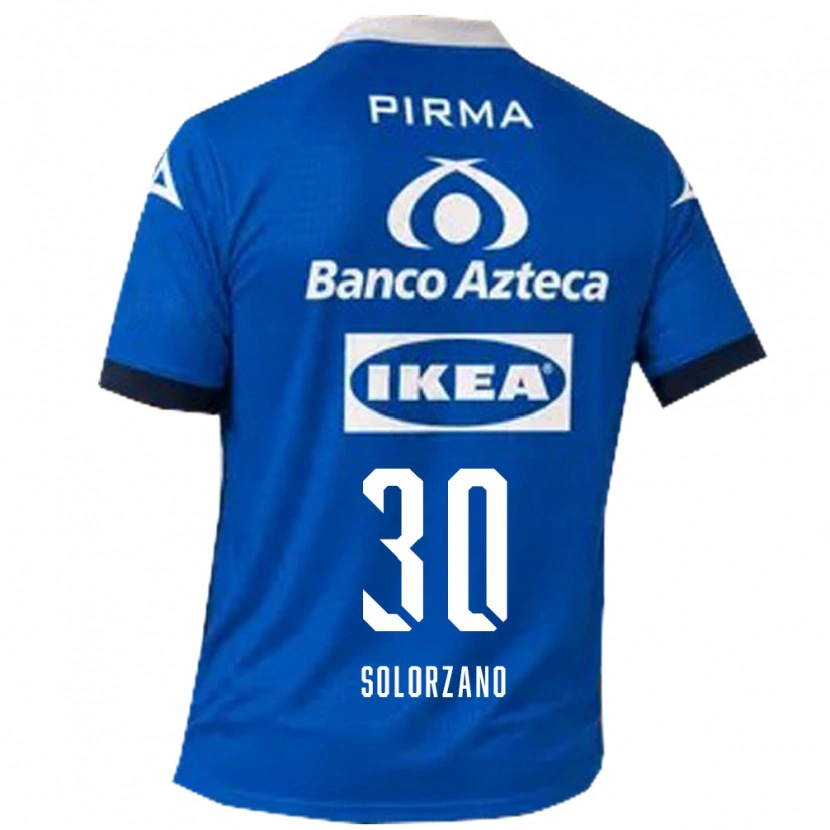Danxen Barn Aisha Solórzano #30 Blå Vit Bortatröja Matchtröjor 2026/27 Tröjor T-Tröja