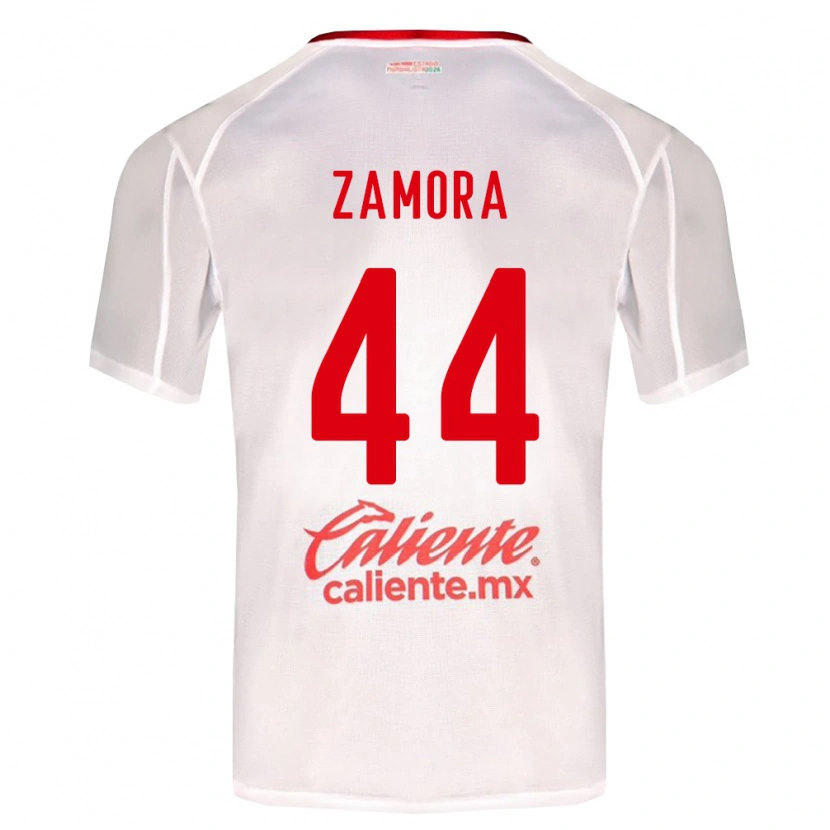 Danxen Barn Saúl Zamora #44 Vit Grön Röd Bortatröja Matchtröjor 2026/27 Tröjor T-Tröja