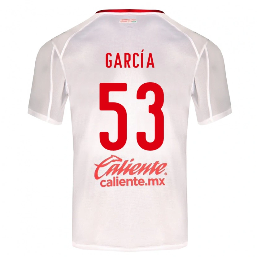 Danxen Barn Uziel García #53 Vit Grön Röd Bortatröja Matchtröjor 2026/27 Tröjor T-Tröja