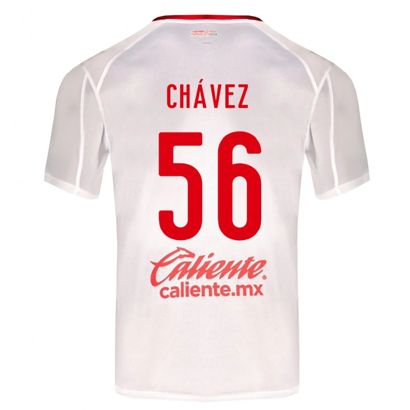 Danxen Barn Ángel Chávez #56 Vit Grön Röd Bortatröja Matchtröjor 2026/27 Tröjor T-Tröja