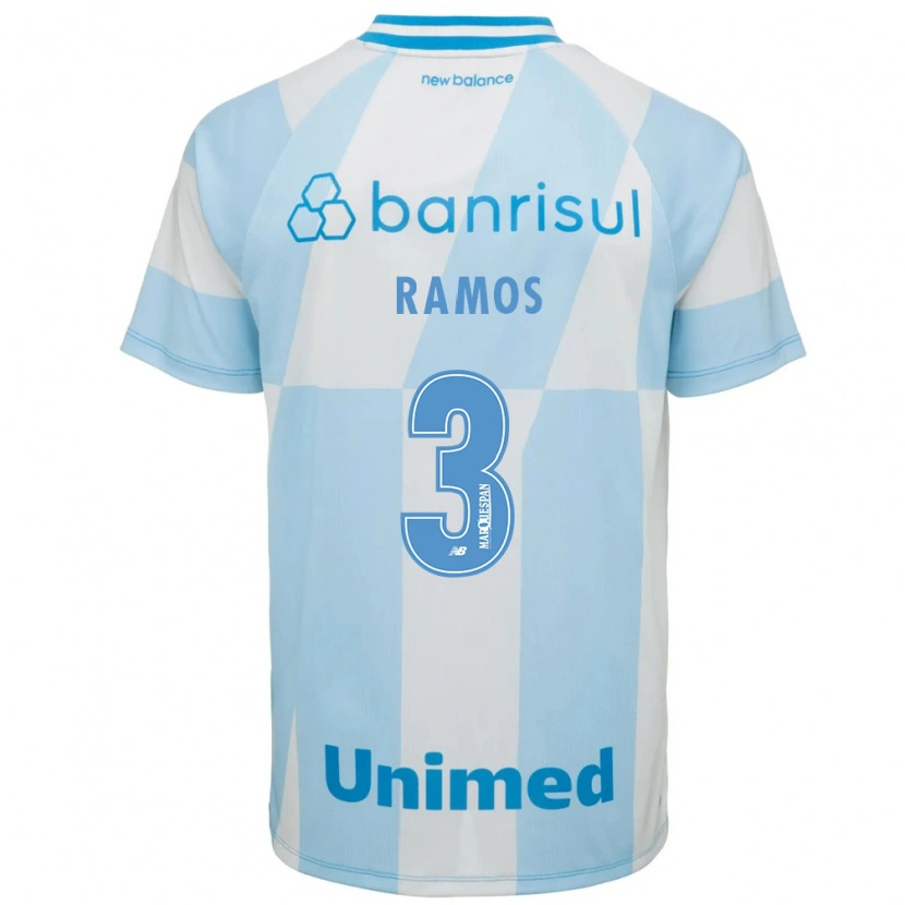 Danxen Barn João Ramos #3 Ljusblå Vit Bortatröja Matchtröjor 2026/27 Tröjor T-Tröja