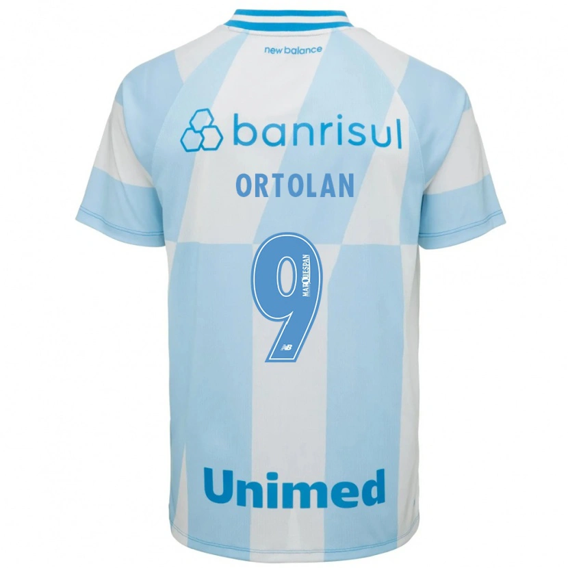 Danxen Barn Dani Ortolan #9 Ljusblå Vit Bortatröja Matchtröjor 2026/27 Tröjor T-Tröja