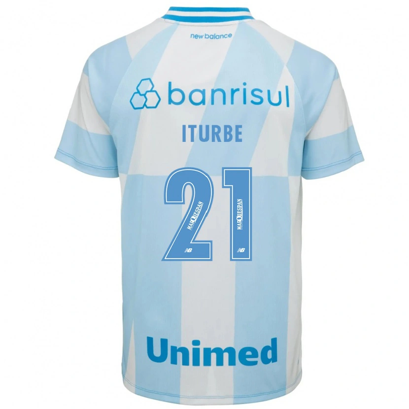 Danxen Barn Juan Iturbe #21 Ljusblå Vit Bortatröja Matchtröjor 2026/27 Tröjor T-Tröja