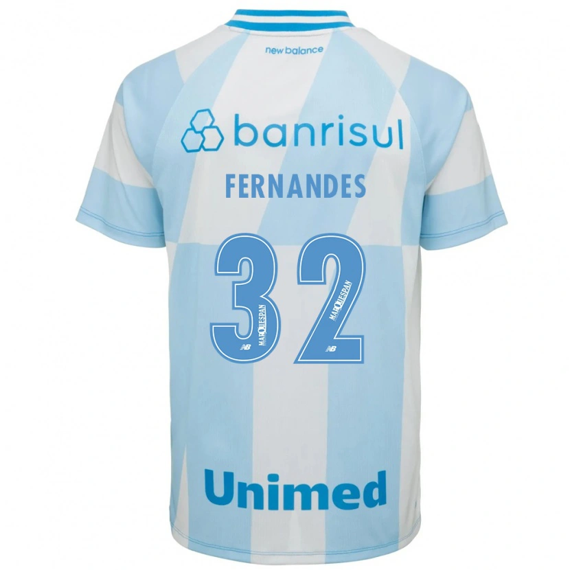 Danxen Barn Nathan Fernandes #32 Ljusblå Vit Bortatröja Matchtröjor 2026/27 Tröjor T-Tröja