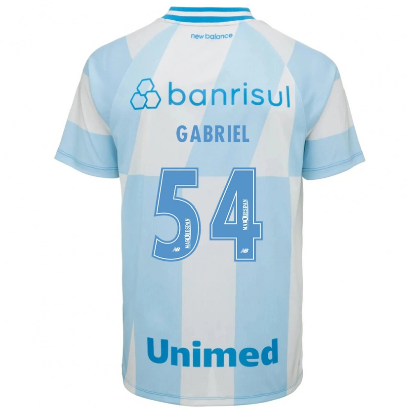 Danxen Barn Pedro Gabriel #54 Ljusblå Vit Bortatröja Matchtröjor 2026/27 Tröjor T-Tröja