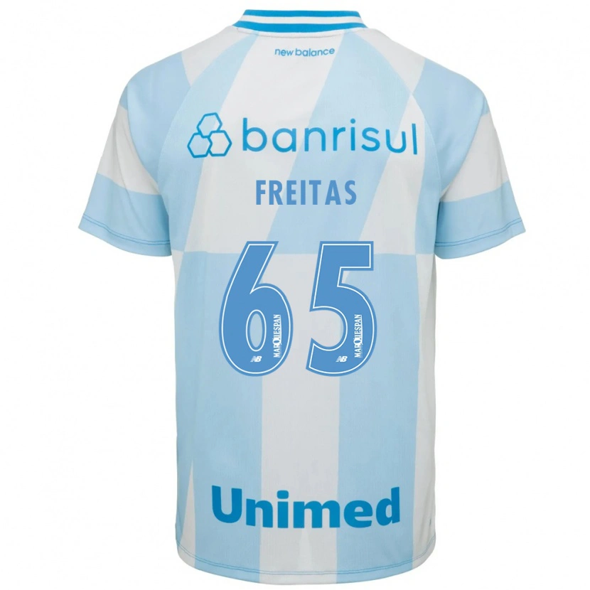 Danxen Barn Riquelme Freitas Dos Santos #65 Ljusblå Vit Bortatröja Matchtröjor 2026/27 Tröjor T-Tröja