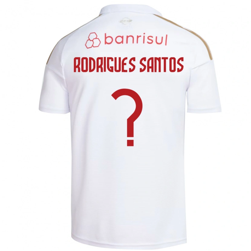 Danxen Barn Richard Rodrigues Santos #0 Vit Röd Bortatröja Matchtröjor 2026/27 Tröjor T-Tröja