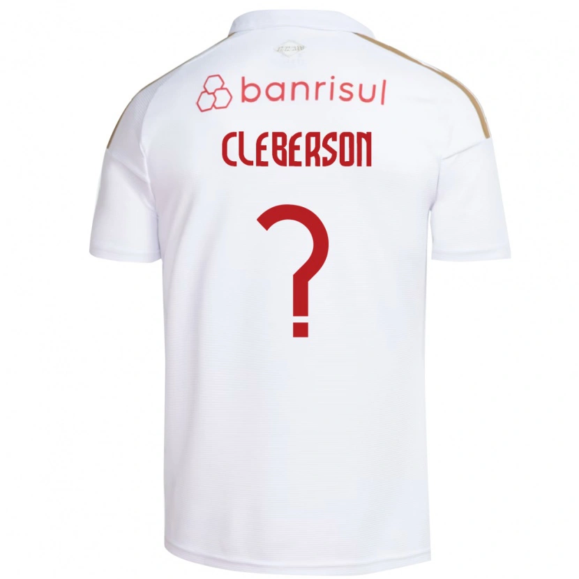 Danxen Barn Cleberson #0 Vit Röd Bortatröja Matchtröjor 2026/27 Tröjor T-Tröja