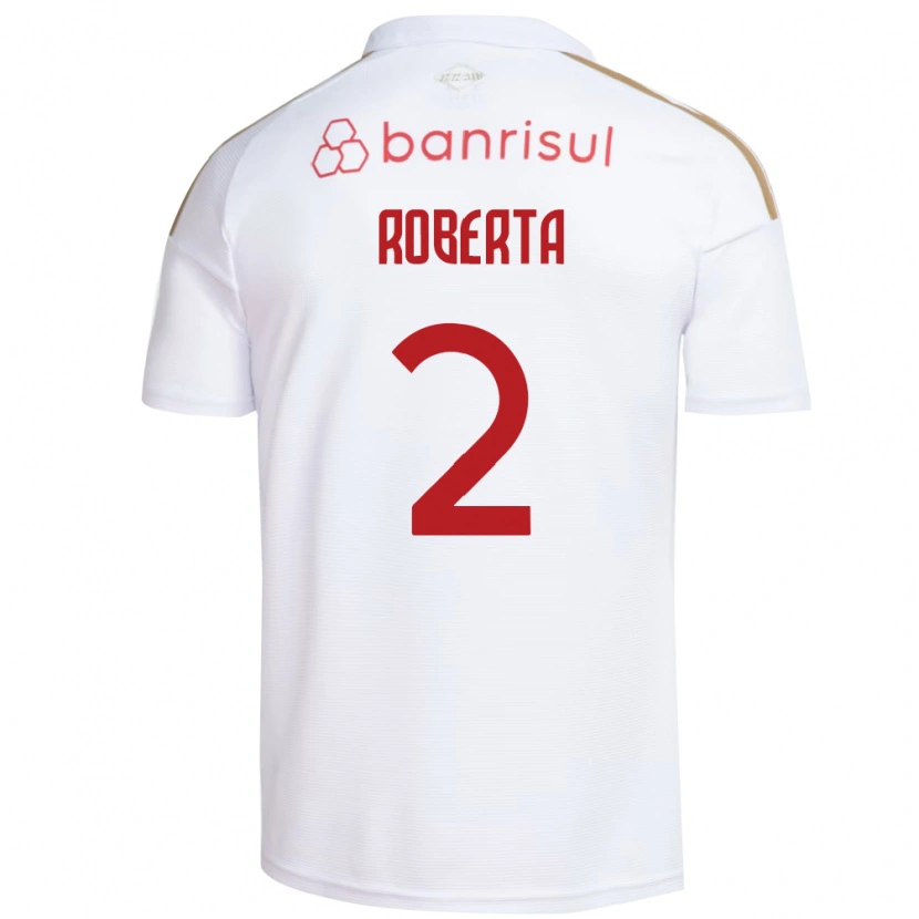 Danxen Barn Roberta #2 Vit Röd Bortatröja Matchtröjor 2026/27 Tröjor T-Tröja