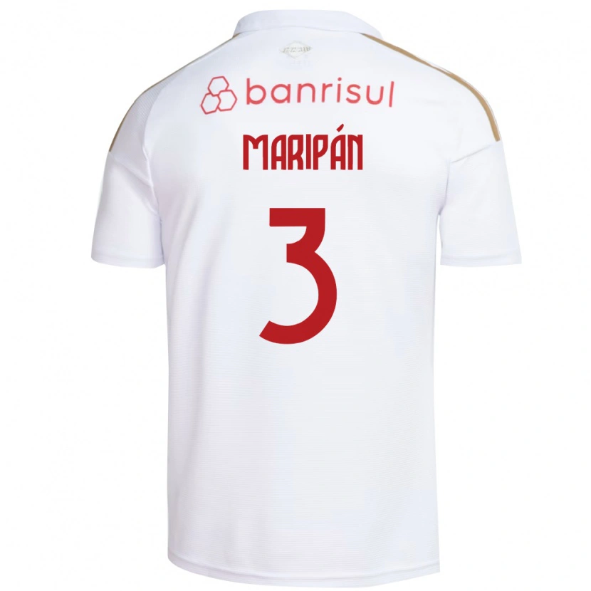Danxen Barn Guillermo Maripán #3 Vit Röd Bortatröja Matchtröjor 2026/27 Tröjor T-Tröja